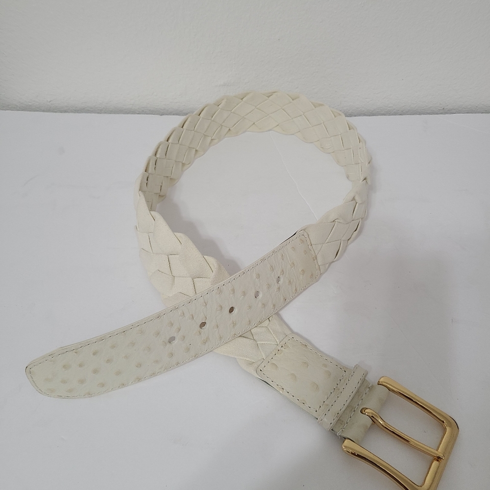 Crocodile leather belt